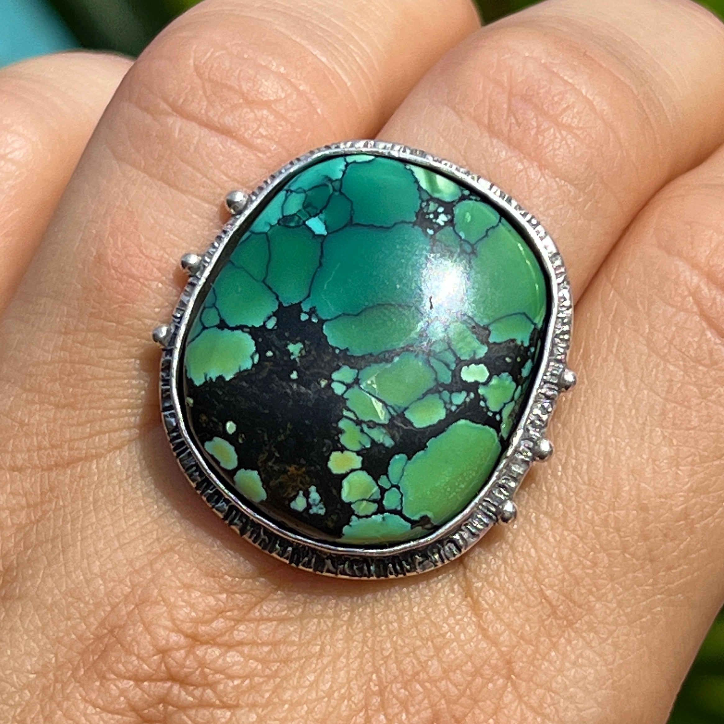 AVAILABLE PRE-ORDER- Hubei Turquoise Ring- Sz 8 – ALLOYD Studio