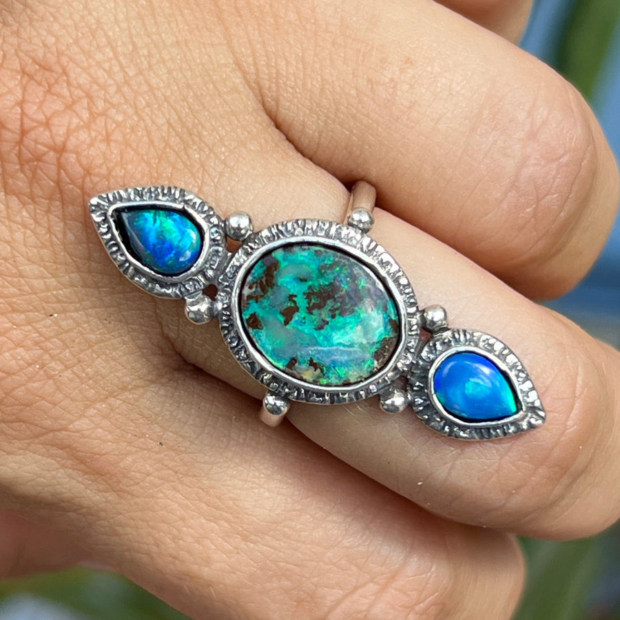 AVAILABLE PRE-ORDER - Boulder Opal Ring Sz 9