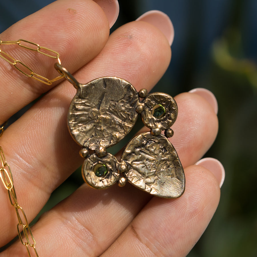 Sonoran Gold Turquoise & Peridot Pendant
