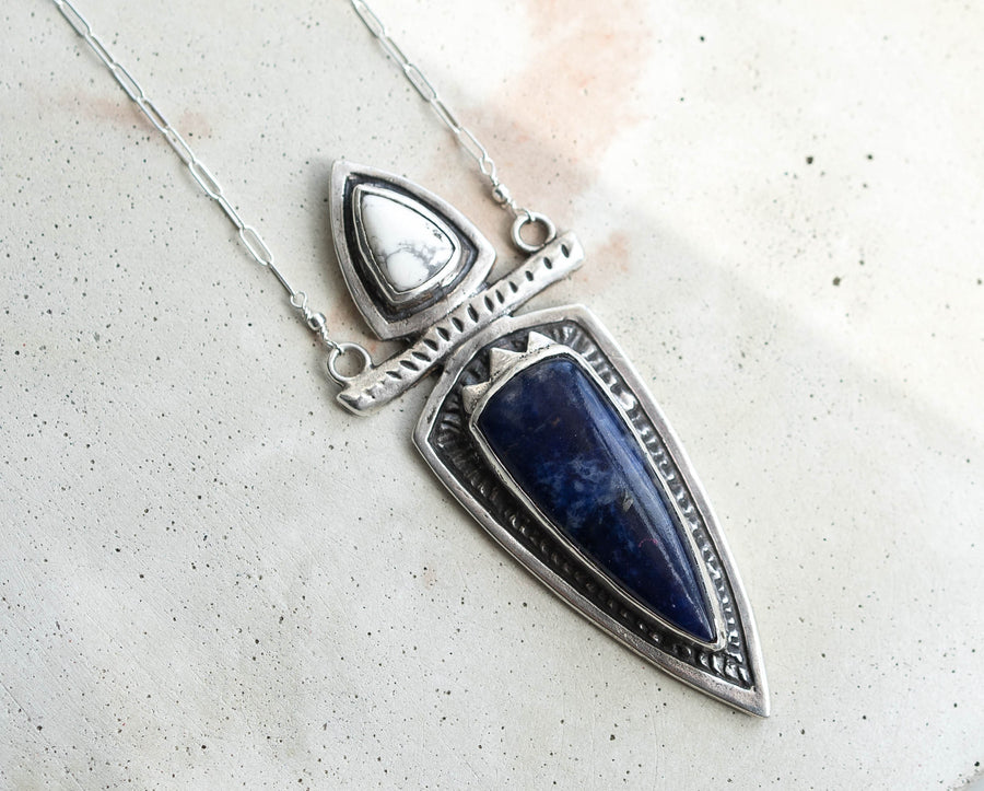 KARMA Sodalite & Howlite Necklace