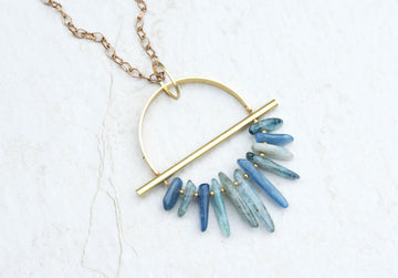 DRIFTER Kyanite & Brass Necklace