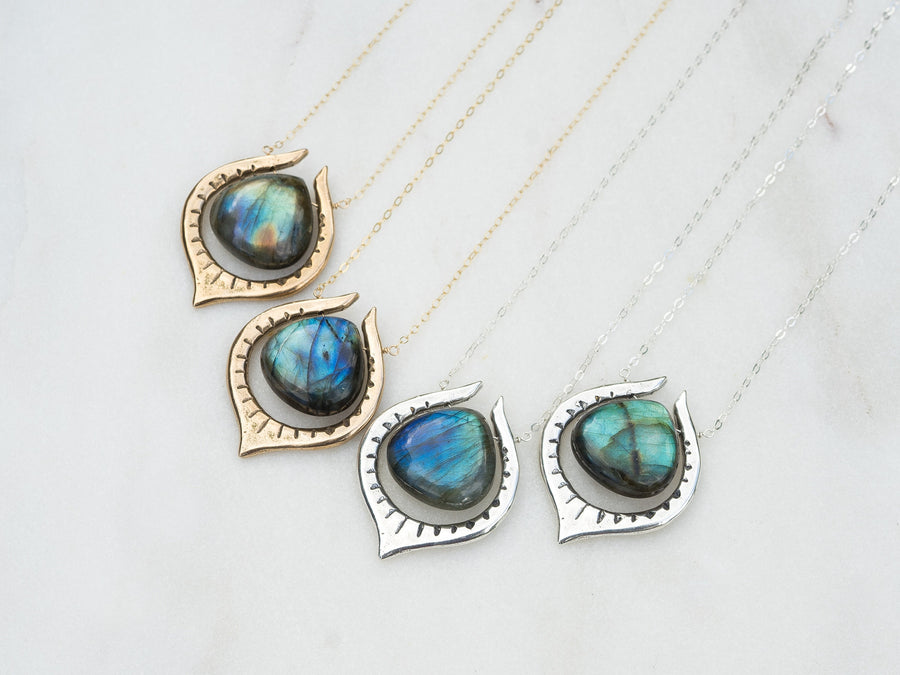 SERA Labradorite Teardrop Necklace