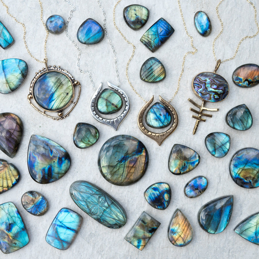 SERA Labradorite Teardrop Necklace