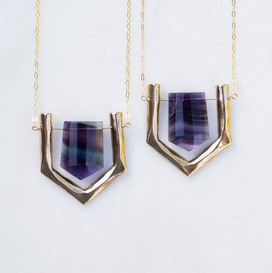 ARIEL Purple Fluorite Necklace