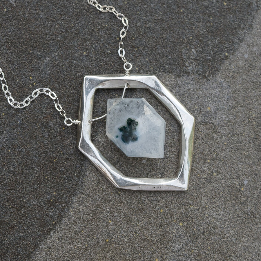 DIAMOND Solar Quartz Necklace