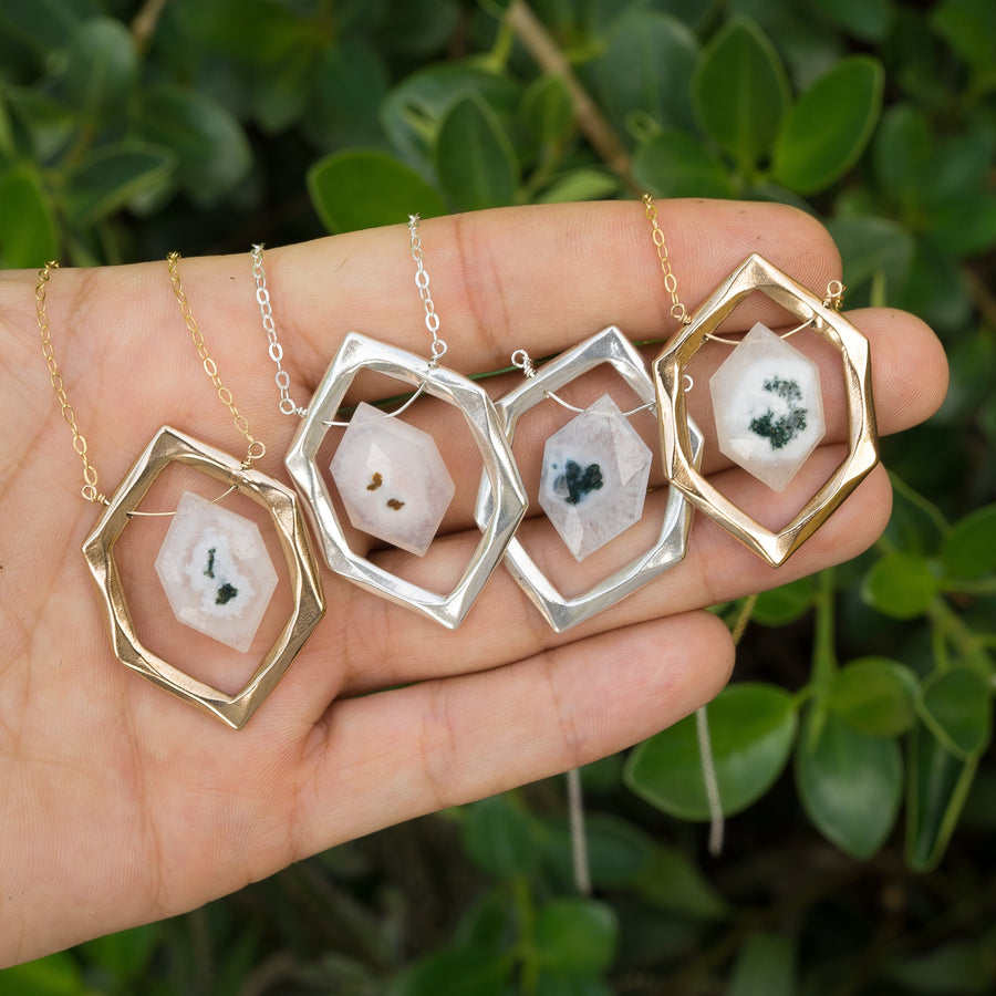 DIAMOND Solar Quartz Necklace