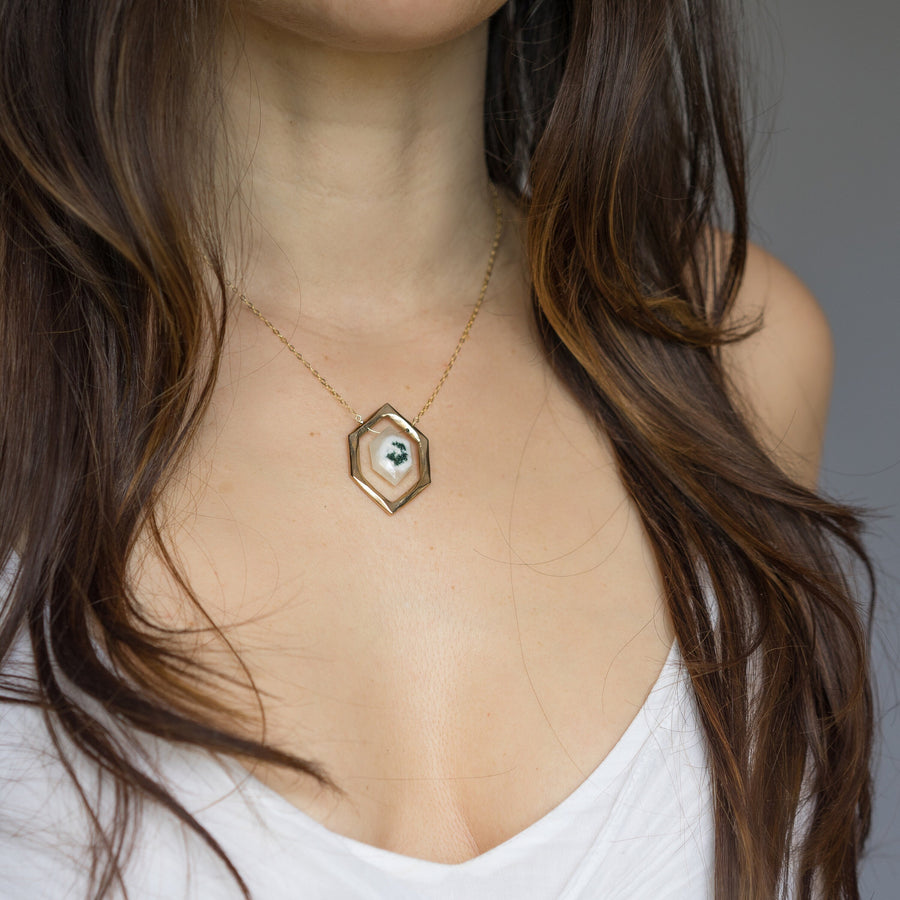 DIAMOND Solar Quartz Necklace