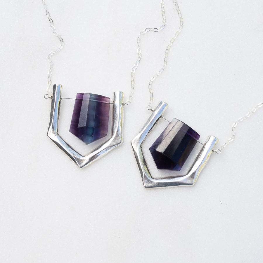 ARIEL Purple Fluorite Necklace