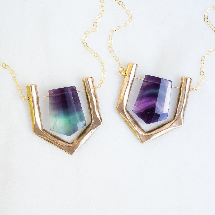 ARIEL Purple Fluorite Necklace