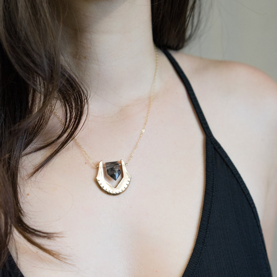 HELIX Rutilated Quartz Necklace