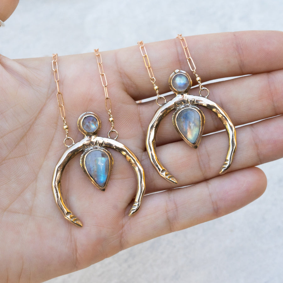 NEW MOON Moonstone Necklace