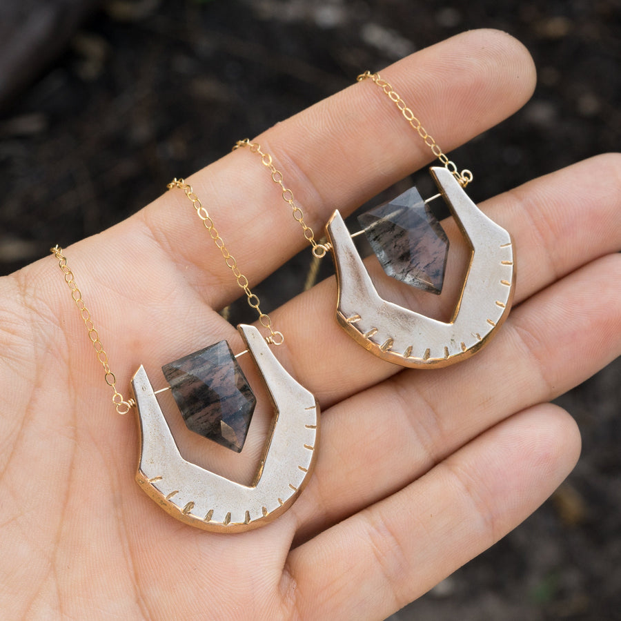 HELIX Rutilated Quartz Necklace