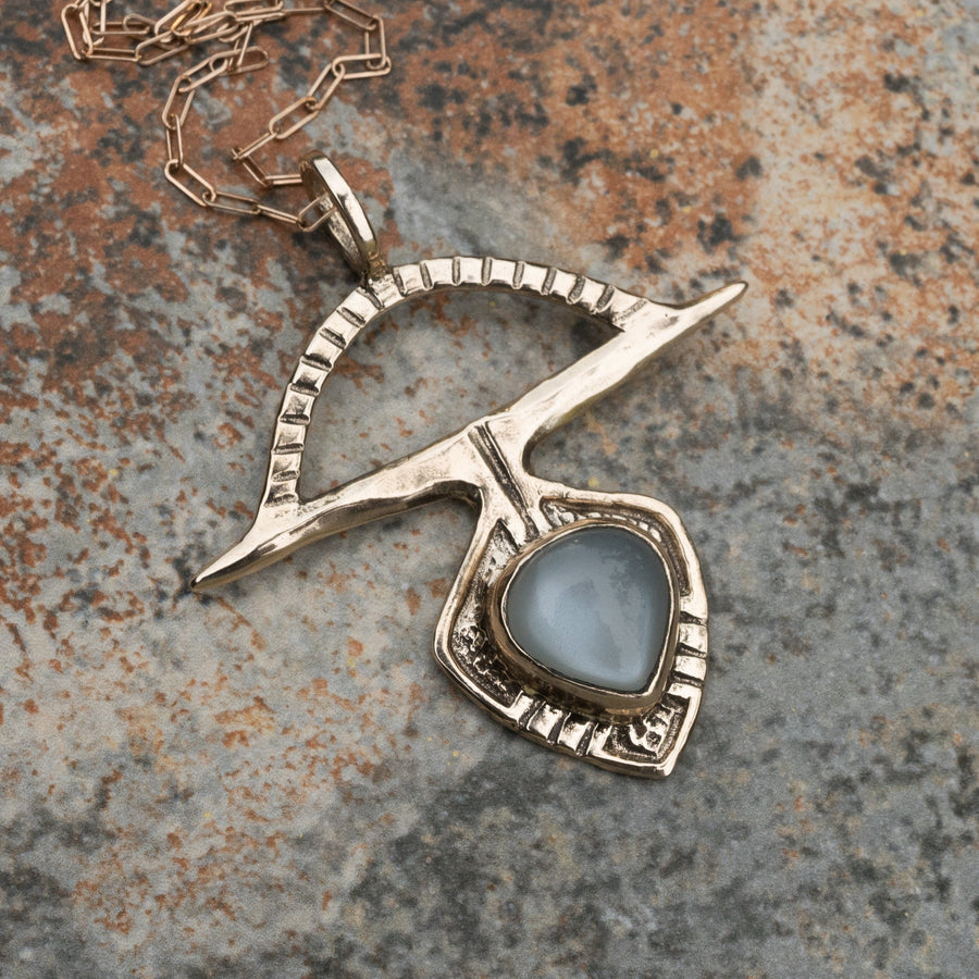 SIERRA Gray Moonstone Necklace