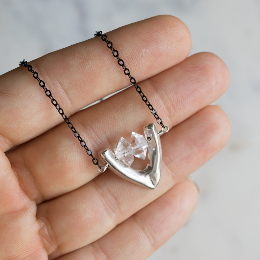 CARA Herkimer Diamond Crystal Necklace