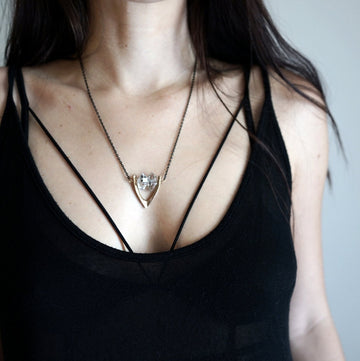 CARA Herkimer Diamond Crystal Necklace