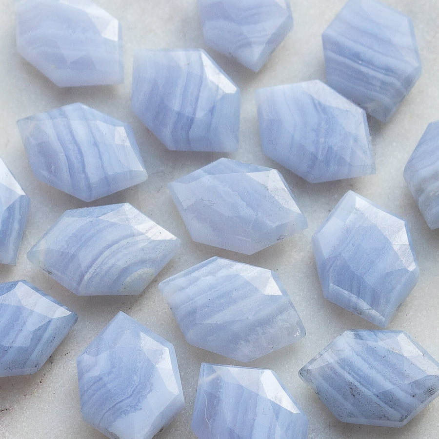 DIAMOND Blue Lace Agate Necklace