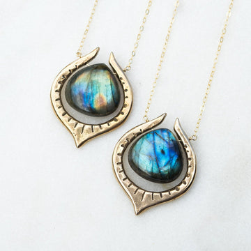 SERA Labradorite Teardrop Necklace