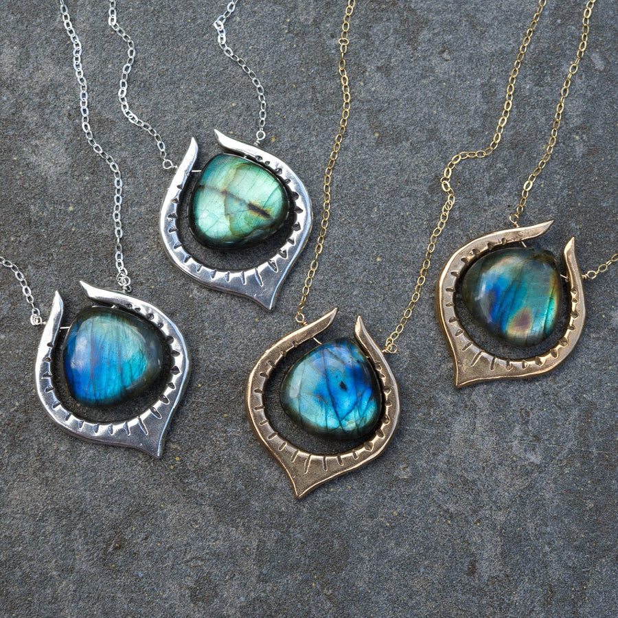 SERA Labradorite Teardrop Necklace