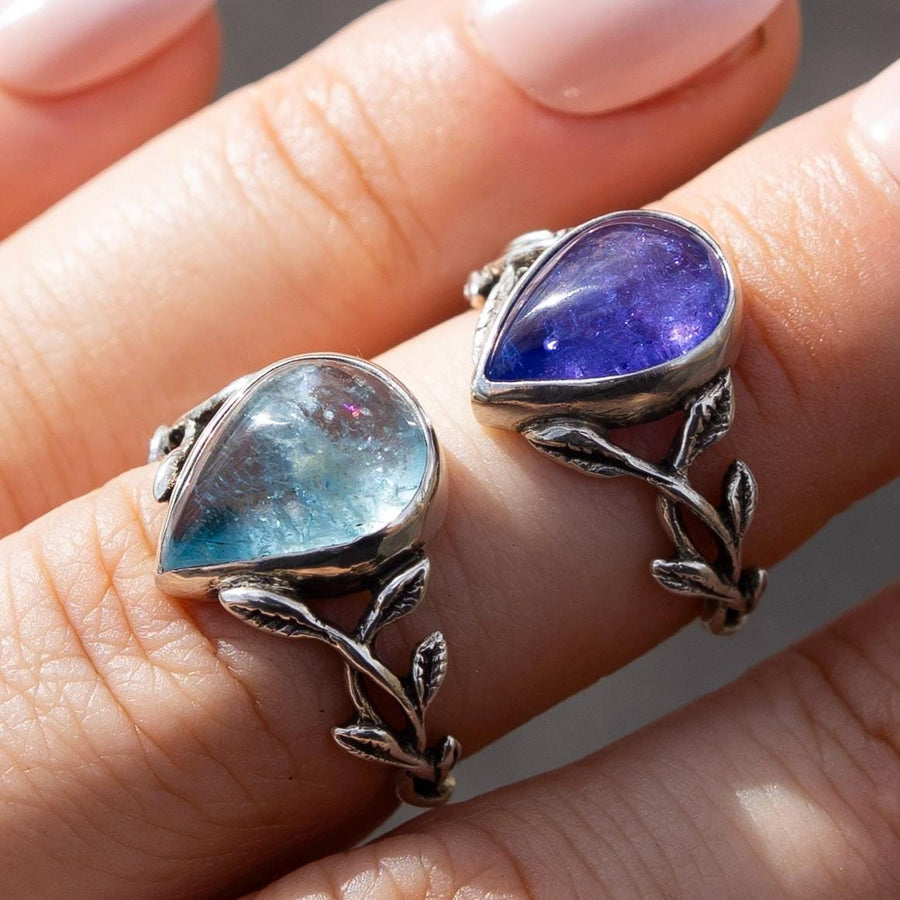 Aquamarine Twisted Vine Ring- Sz 7.75 – ALLOYD Studio