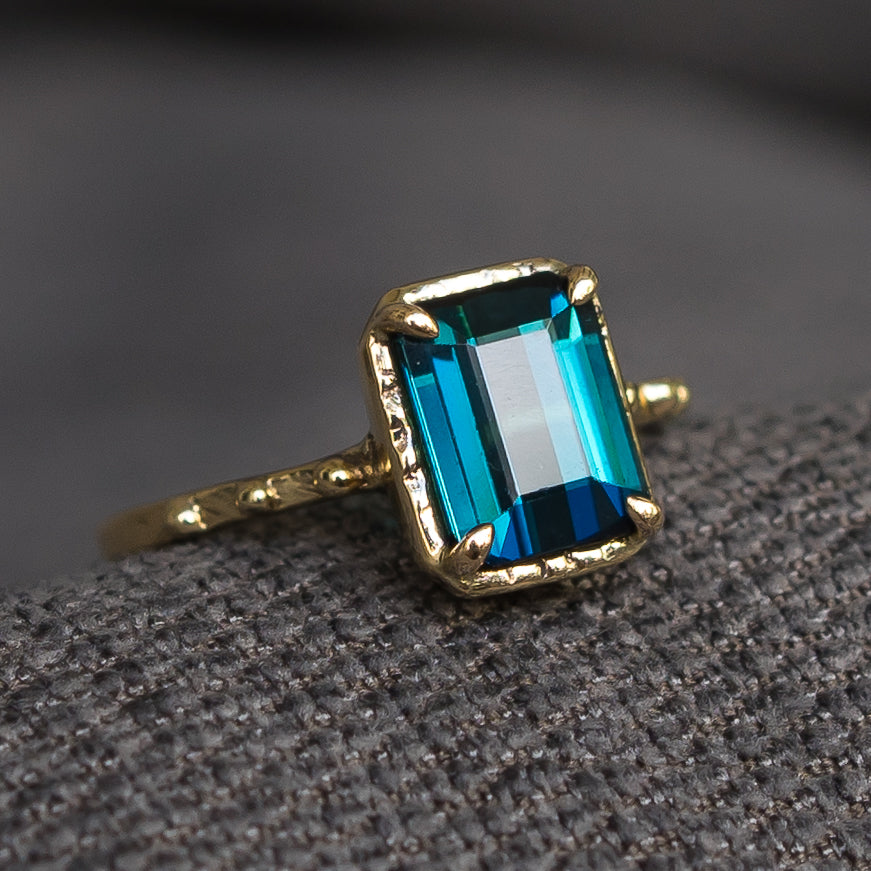 alloyd studio gold blue tourmaline ring