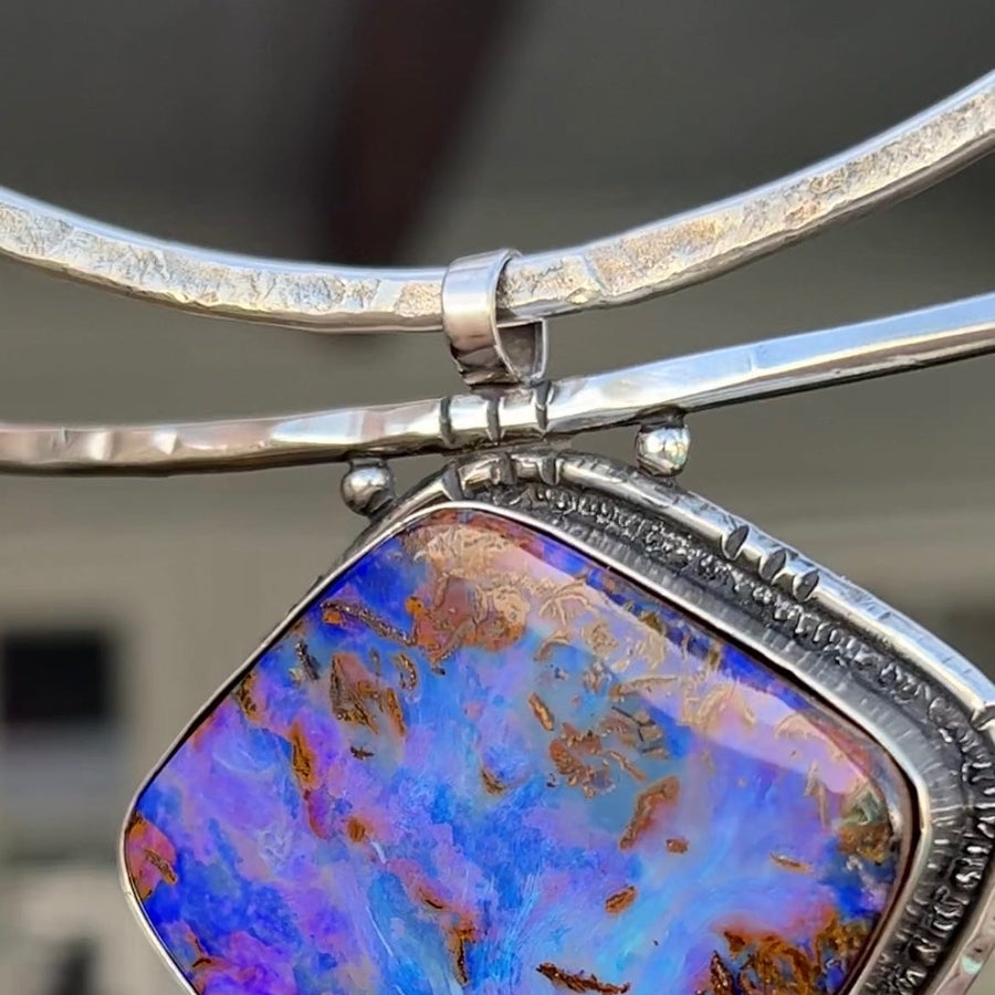 PRE-ORDER FOR SHEILA- Jumbo Boulder Opal Pendant
