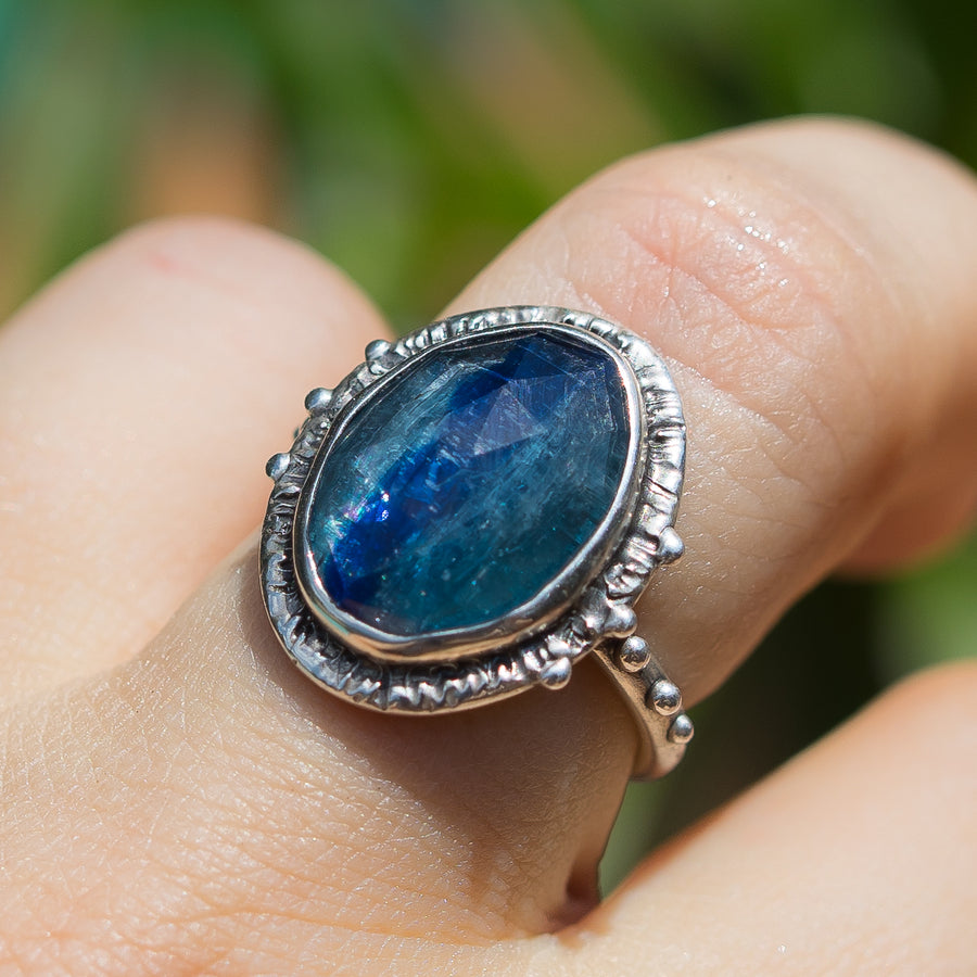 Blue Kyanite Ring- Sz 8