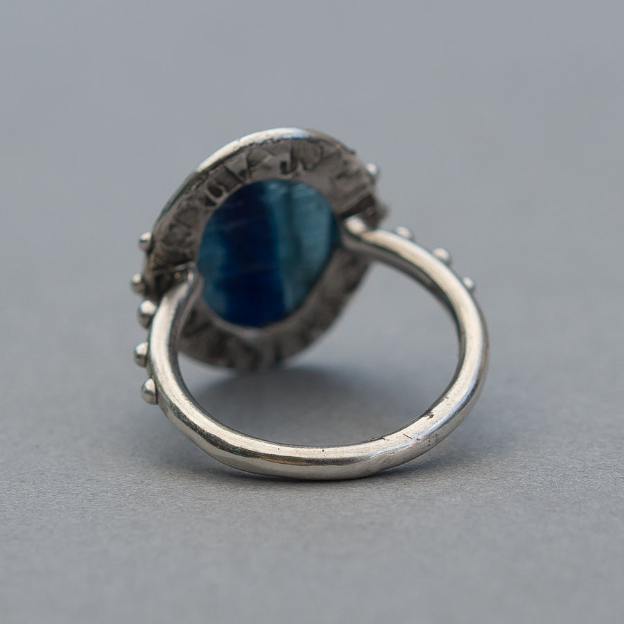 Blue Kyanite Ring- Sz 8