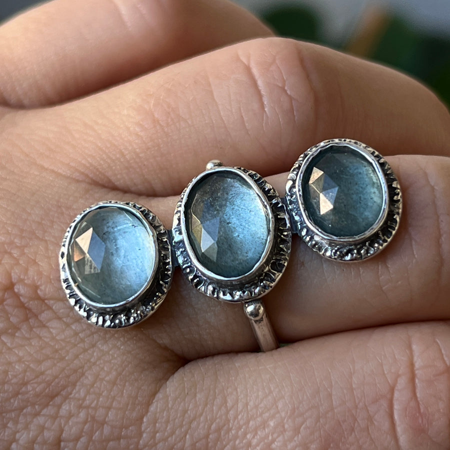 PRE-ORDER FOR SUSAN- Aquamarine Ring- Sz 10