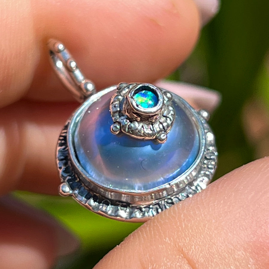 PRE-ORDER FOR SHEILA- Mabe Pearl & Opal Pendant
