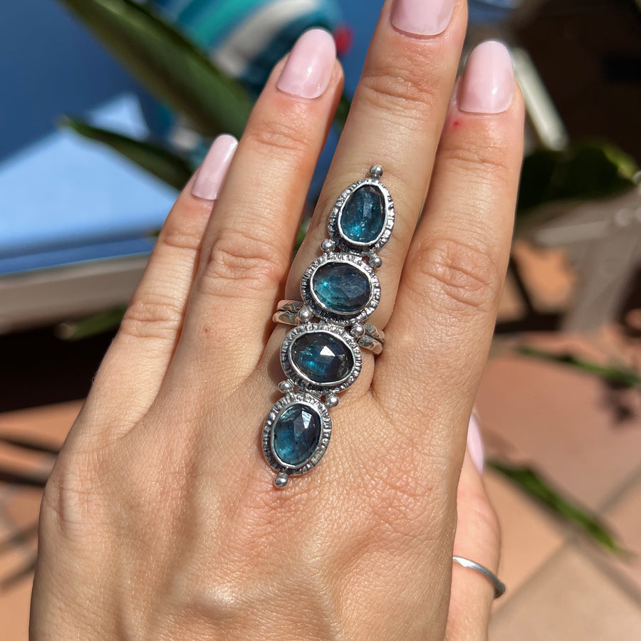 PRE-ORDER FOR NICOLE- Kyanite Ring- Sz 8