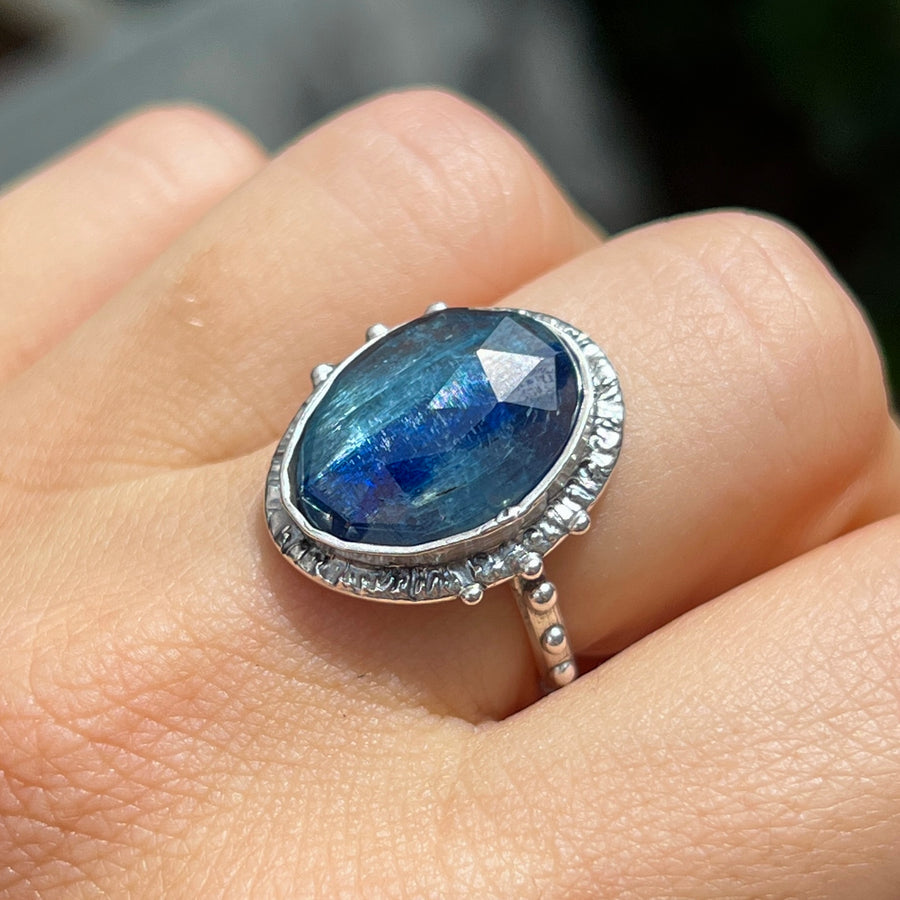 Blue Kyanite Ring- Sz 8