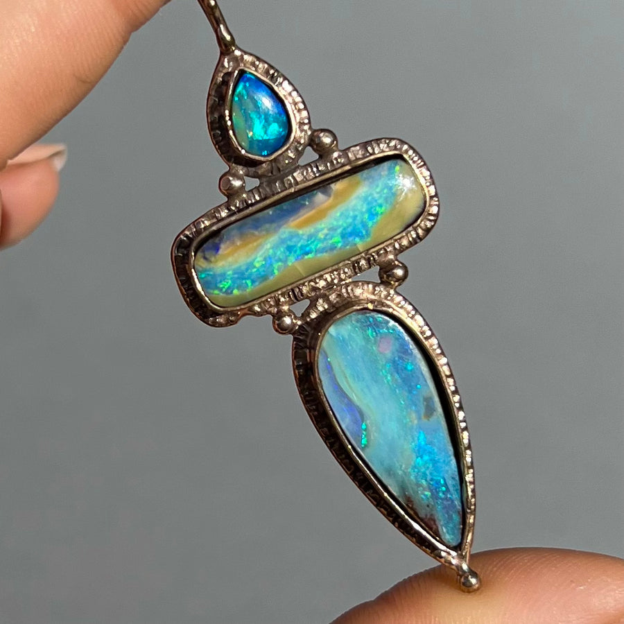 PRE-ORDER FOR JENNIFER- Boulder Opal Totem Pendant