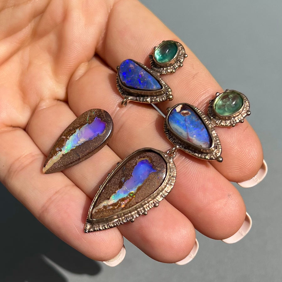 PRE-ORDER FOR JOELLA- Bronze Boulder Opal Earrings