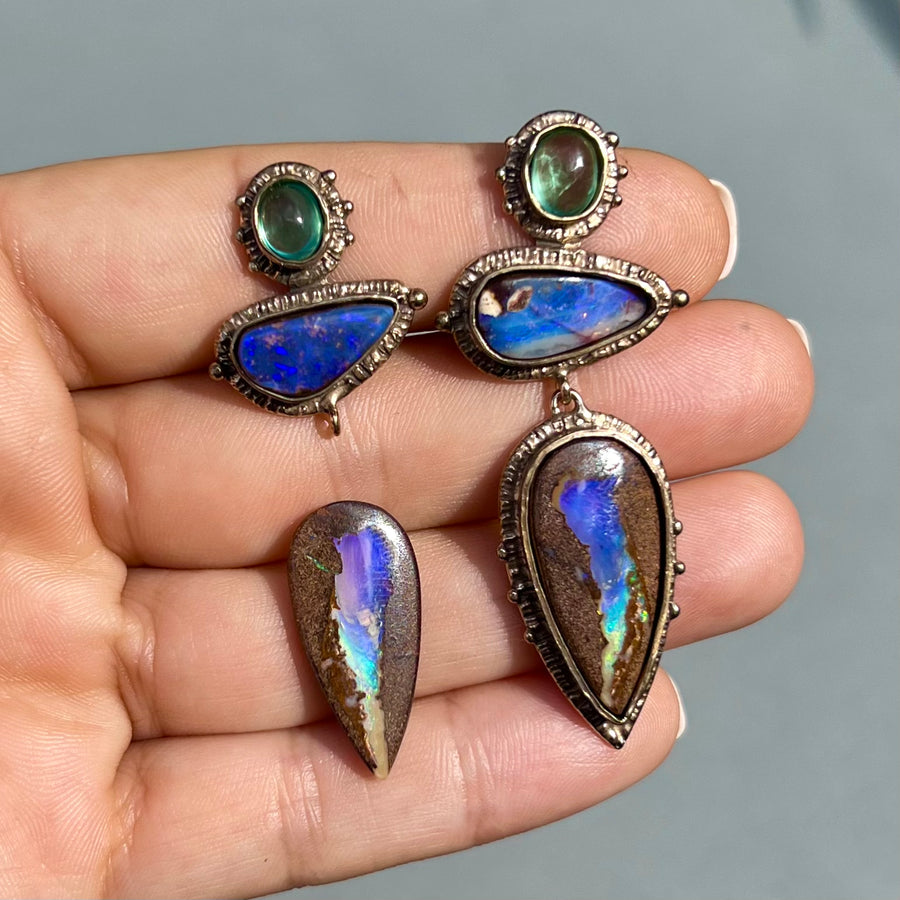 PRE-ORDER FOR JOELLA- Bronze Boulder Opal Earrings
