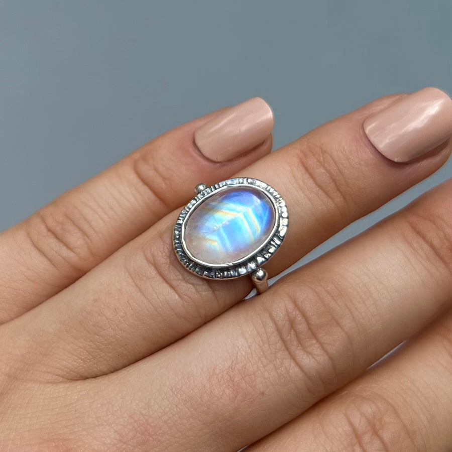 PRE-ORDER FOR KIMBERLY- Moonstone Ring- Sz 5