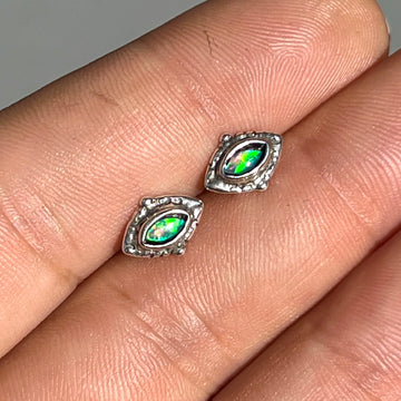 PRE-ORDER FOR BRI- Silver Opal Studs