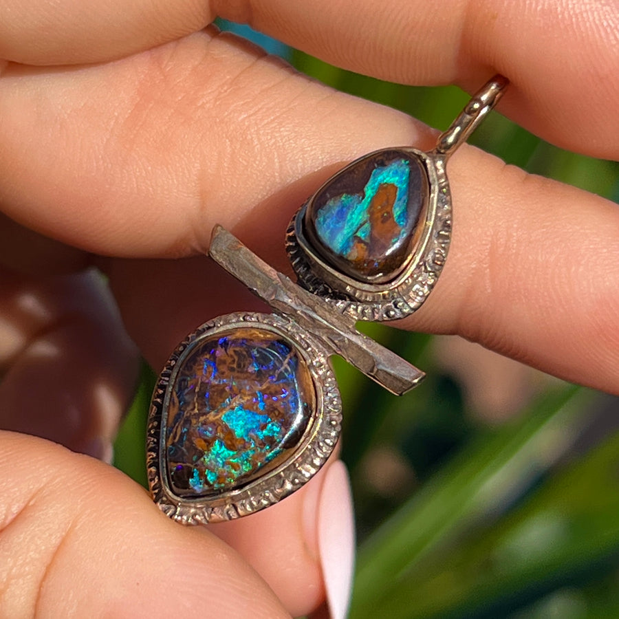 PRE-ORDER FOR COLEE- Boulder Opal Bronze Pendant