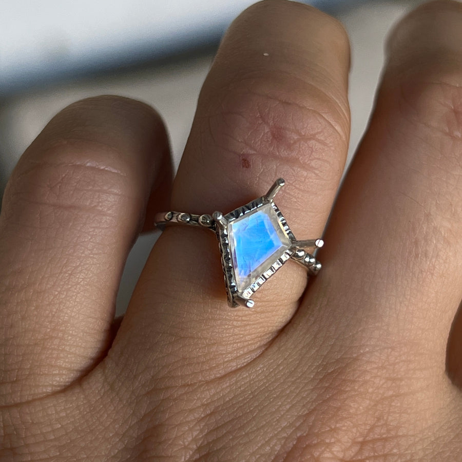 PRE-ORDER FOR EVA- Kite Moonstone Ring- Sz 7.75
