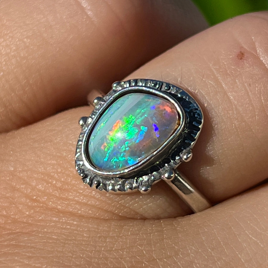 PRE-ORDER FOR ROB- Pipe Opal Ring Sz 7