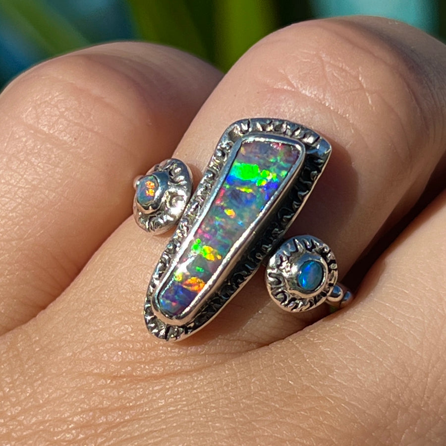 AVAILABLE PRE-ORDER - Boulder Opal Ring Sz 7.25