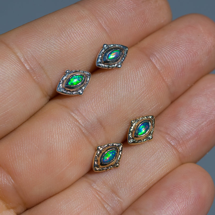 Australian Opal Stud Earrings