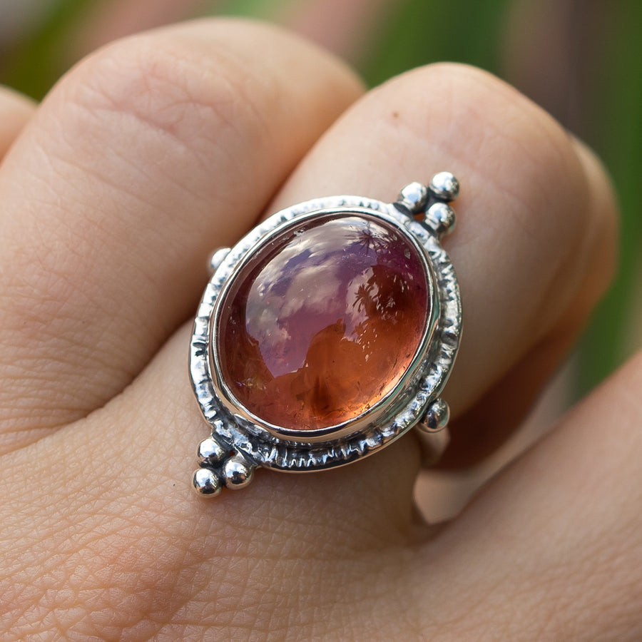 PRE-ORDER FOR NIKKI- Pink Watermelon Tourmaline Ring- Sz 8