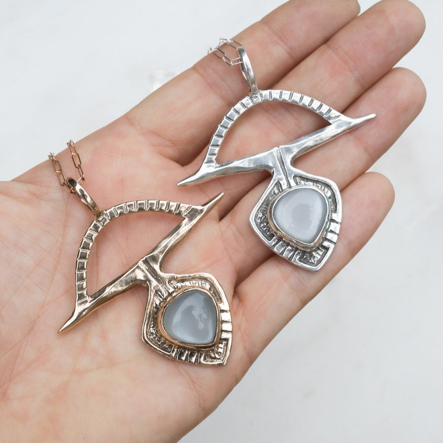 SIERRA Gray Moonstone Necklace
