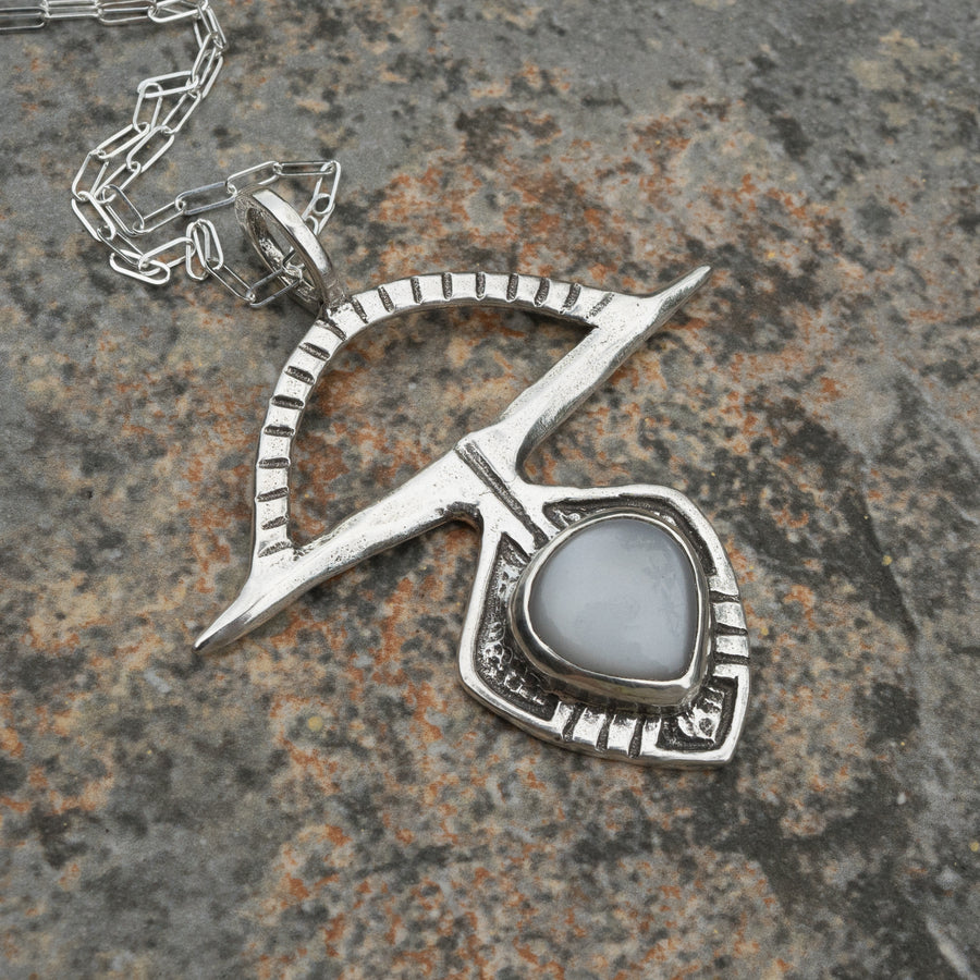 SIERRA Gray Moonstone Necklace