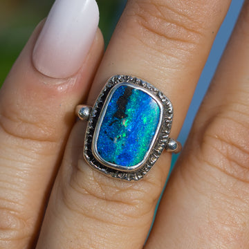 Boulder Opal Ring Sz 5