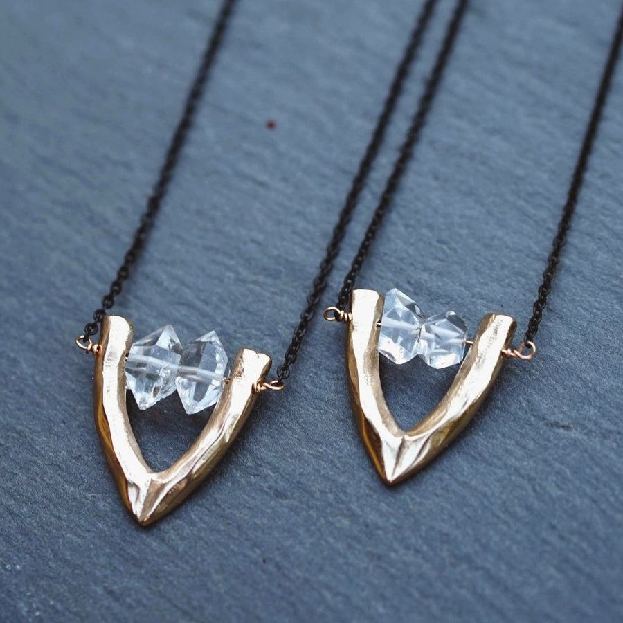 CARA Herkimer Diamond Crystal Necklace