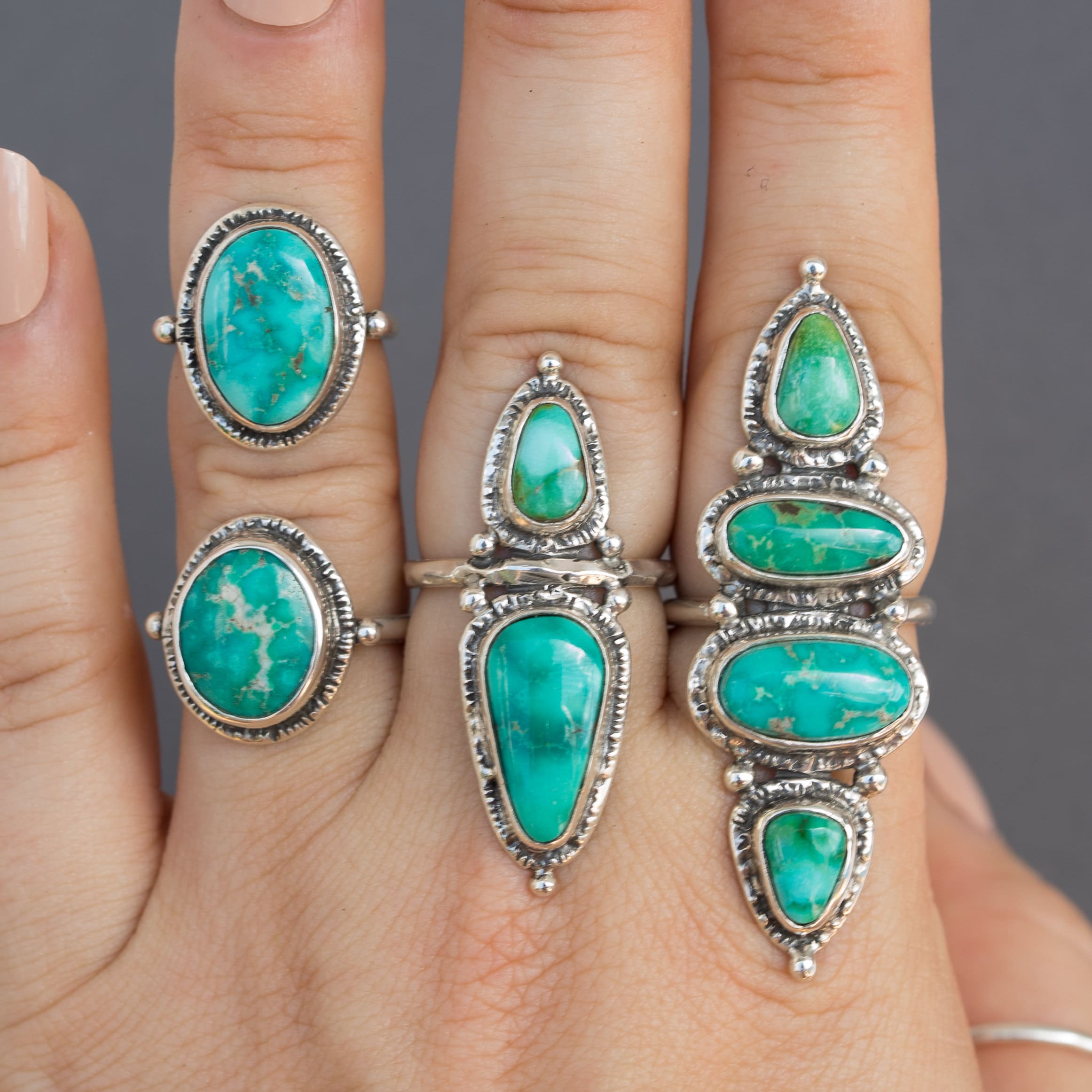 Emerald Valley Turquoise Ring- Sz 4.5 – ALLOYD Studio