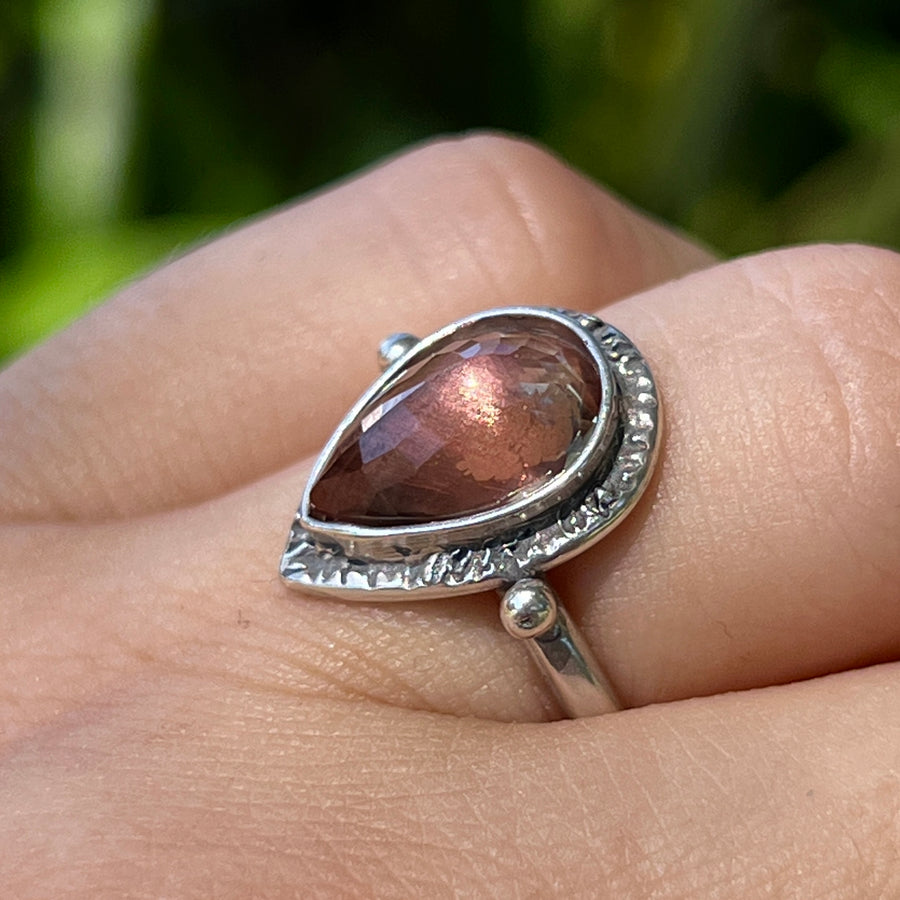 Oregon Sunstone Ring- Sz 7