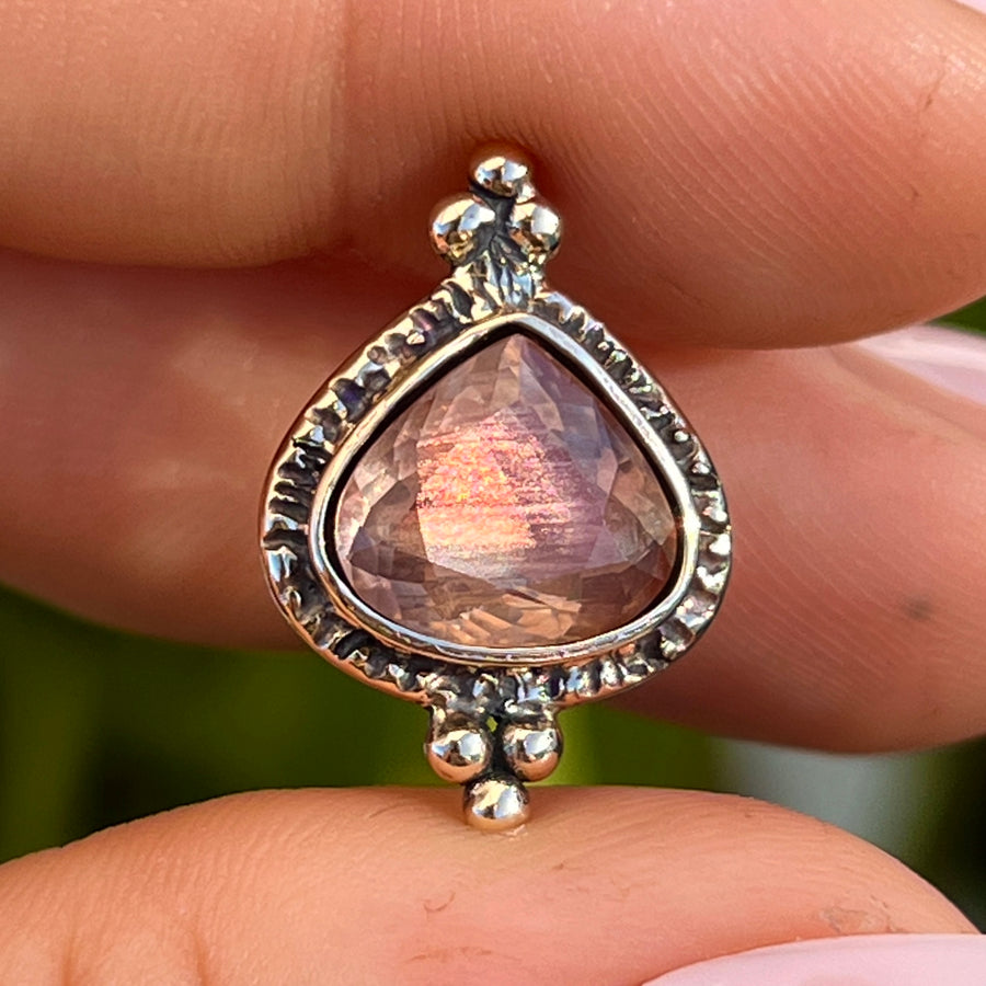 AVAILABLE PRE-ORDER- 14k Gold Oregon Sunstone Pendant